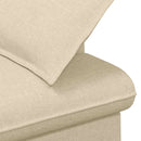 vidaXL Gombra tűzött loveseat Krémszínű 111 x 68 x 80 cm Szövet