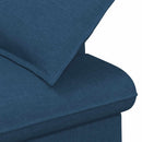 vidaXL Gombra tűzött loveseat Kék 111 x 68 x 80 cm Szövet
