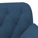 vidaXL Gombra tűzött loveseat Kék 111 x 68 x 80 cm Szövet