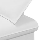 vidaXL Gombra tűzött loveseat Fehér 111 x 68 x 80 cm Szövet
