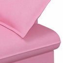 vidaXL Gombra tűzött loveseat Rózsaszín 111 x 68 x 80 cm Szövet