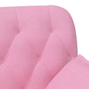 vidaXL Gombra tűzött loveseat Rózsaszín 111 x 68 x 80 cm Szövet