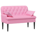 vidaXL Gombra tűzött loveseat Rózsaszín 111 x 68 x 80 cm Szövet