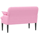 vidaXL Gombra tűzött loveseat Rózsaszín 111 x 68 x 80 cm Szövet