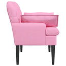 vidaXL Gombra tűzött loveseat Rózsaszín 111 x 68 x 80 cm Szövet