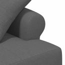 vidaXL Gombra tűzött loveseat Sötétszürke 120 x 65 x 79 cm Szövet