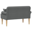 vidaXL Gombra tűzött loveseat Sötétszürke 120 x 65 x 79 cm Szövet