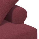 vidaXL Gombra tűzött loveseat Bordó 120 x 65 x 79 cm Szövet