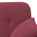 vidaXL Gombra tűzött loveseat Bordó 120 x 65 x 79 cm Szövet