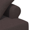 vidaXL Gombra tűzött loveseat Sötét Barna 120 x 65 x 79 cm Szövet