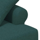 vidaXL Gombra tűzött loveseat Sötétzöld 120 x 65 x 79 cm Szövet