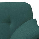 vidaXL Gombra tűzött loveseat Sötétzöld 120 x 65 x 79 cm Szövet