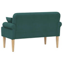 vidaXL Gombra tűzött loveseat Sötétzöld 120 x 65 x 79 cm Szövet