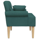 vidaXL Gombra tűzött loveseat Sötétzöld 120 x 65 x 79 cm Szövet