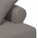 vidaXL Gombra tűzött loveseat Tópszínű 120 x 65 x 79 cm Szövet