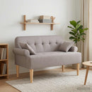 vidaXL Gombra tűzött loveseat Tópszínű 120 x 65 x 79 cm Szövet