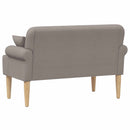 vidaXL Gombra tűzött loveseat Tópszínű 120 x 65 x 79 cm Szövet