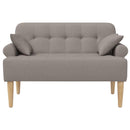 vidaXL Gombra tűzött loveseat Tópszínű 120 x 65 x 79 cm Szövet