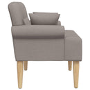 vidaXL Gombra tűzött loveseat Tópszínű 120 x 65 x 79 cm Szövet
