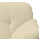 vidaXL Gombra tűzött loveseat Krémszínű 120 x 65 x 79 cm Szövet