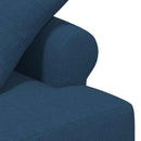 vidaXL Gombra tűzött loveseat Kék 120 x 65 x 79 cm Szövet