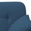 vidaXL Gombra tűzött loveseat Kék 120 x 65 x 79 cm Szövet
