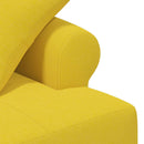 vidaXL Gombra tűzött loveseat Világos Sárga 120 x 65 x 79 cm Szövet