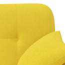 vidaXL Gombra tűzött loveseat Világos Sárga 120 x 65 x 79 cm Szövet