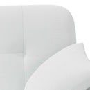 vidaXL Gombra tűzött loveseat Fehér 120 x 65 x 79 cm Szövet
