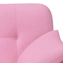 vidaXL Gombra tűzött loveseat Rózsaszín 120 x 65 x 79 cm Szövet