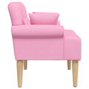 vidaXL Gombra tűzött loveseat Rózsaszín 120 x 65 x 79 cm Szövet
