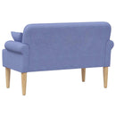 vidaXL Gombra tűzött loveseat Farmerkék 120 x 65 x 79 cm Szövet