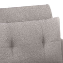vidaXL Gombra tűzött loveseat Világosszürke 117 x 67 x 77 cm Bouclé