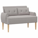 vidaXL Gombra tűzött loveseat Világosszürke 117 x 67 x 77 cm Bouclé