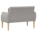 vidaXL Gombra tűzött loveseat Világosszürke 117 x 67 x 77 cm Bouclé