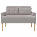 vidaXL Gombra tűzött loveseat Világosszürke 117 x 67 x 77 cm Bouclé