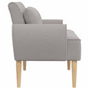 vidaXL Gombra tűzött loveseat Világosszürke 117 x 67 x 77 cm Bouclé
