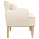 vidaXL Gombra tűzött loveseat Krémszínű 117 x 67 x 77 cm Bouclé