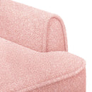 vidaXL Gombra tűzött loveseat Rózsaszín 117 x 67 x 77 cm Bouclé