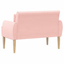 vidaXL Gombra tűzött loveseat Rózsaszín 117 x 67 x 77 cm Bouclé