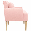 vidaXL Gombra tűzött loveseat Rózsaszín 117 x 67 x 77 cm Bouclé