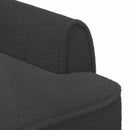 vidaXL Gombra tűzött loveseat Sötétszürke 117 x 67 x 77 cm Bouclé