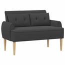 vidaXL Gombra tűzött loveseat Sötétszürke 117 x 67 x 77 cm Bouclé