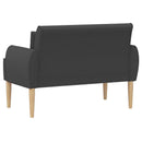 vidaXL Gombra tűzött loveseat Sötétszürke 117 x 67 x 77 cm Bouclé
