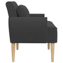 vidaXL Gombra tűzött loveseat Sötétszürke 117 x 67 x 77 cm Bouclé