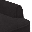 vidaXL Gombra tűzött loveseat Fekete 117 x 67 x 77 cm Bouclé
