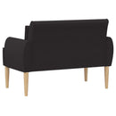 vidaXL Gombra tűzött loveseat Fekete 117 x 67 x 77 cm Bouclé