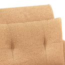 vidaXL Gombra tűzött loveseat Bézs 117 x 67 x 77 cm Bouclé