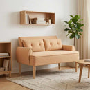 vidaXL Gombra tűzött loveseat Bézs 117 x 67 x 77 cm Bouclé