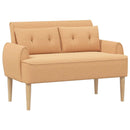 vidaXL Gombra tűzött loveseat Bézs 117 x 67 x 77 cm Bouclé